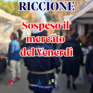 Sospeso il mercato del venerdì a Riccione